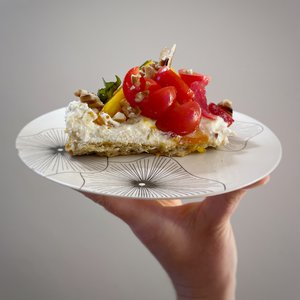 LCA x La Tranche # - Tarte fromage frais tomates
